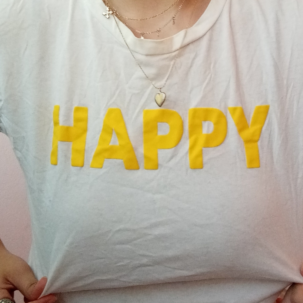 "Happy" crop top